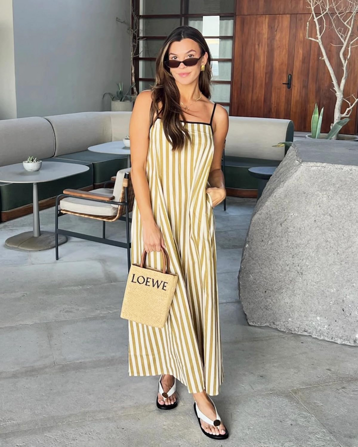 Shania Rochie Maxi pentru Femei – In cu Bretele, Spate Decupat & Rochie Estivală Casual Elegantă
