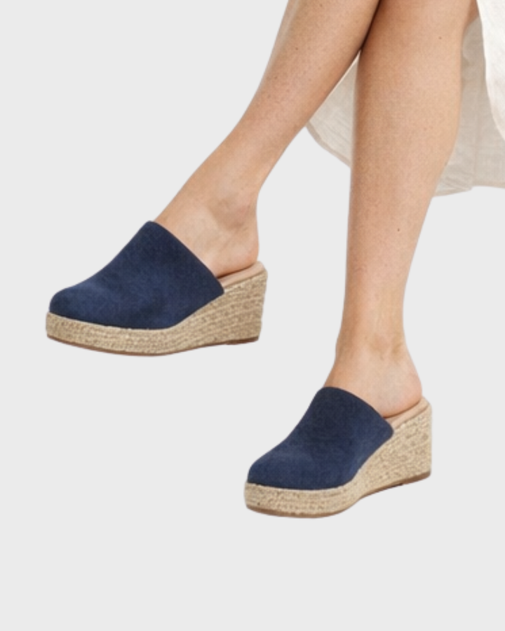 Sandales Marina Femme – Espadrilles Compensées, Confort Amorti & Style Estival