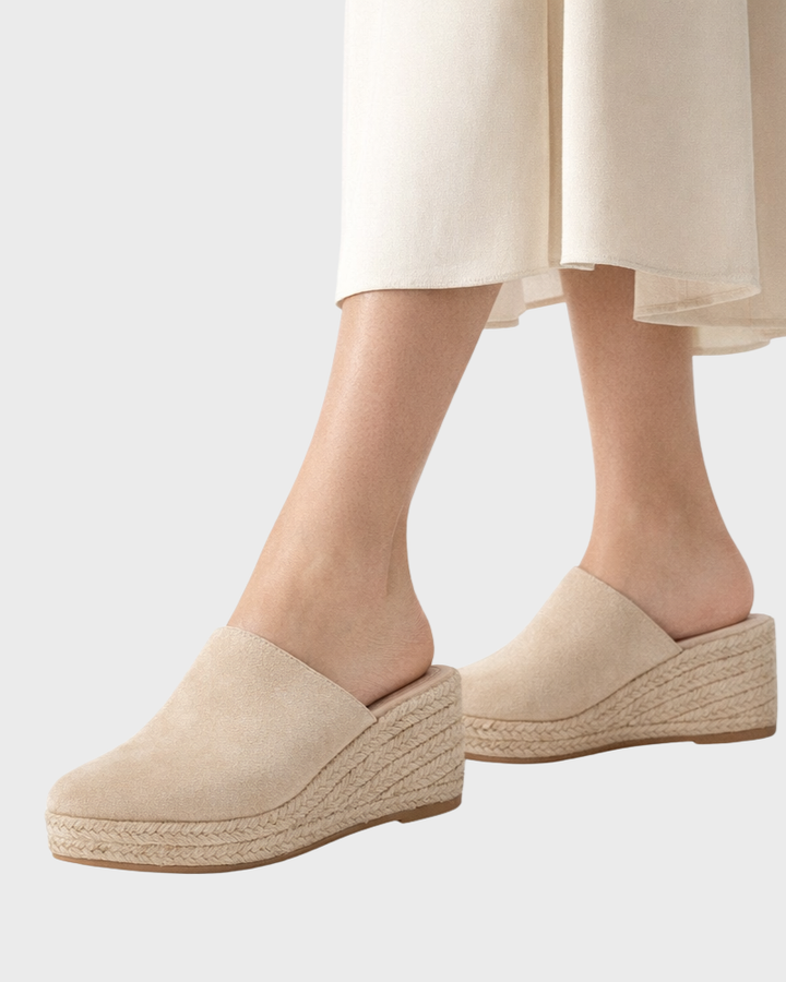 Sandales Marina Femme – Espadrilles Compensées, Confort Amorti & Style Estival