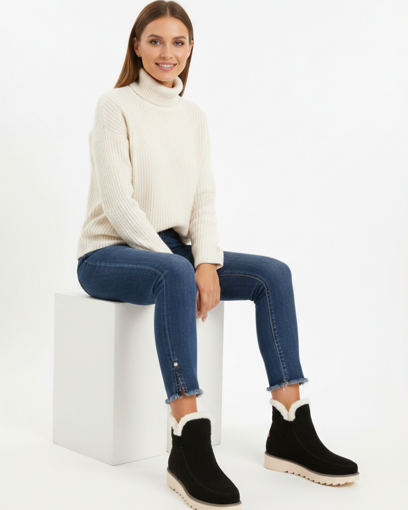 Bernadette Schneestiefel Donna – Warm und Bequem mit Stützsohle und Winterlichem Design