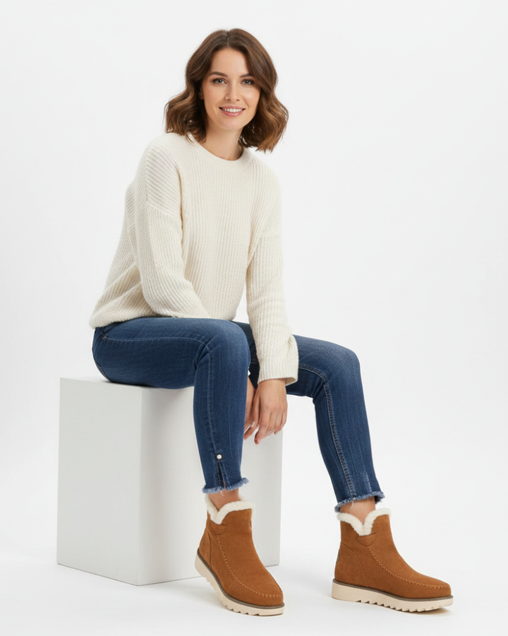 Bernadette Schneestiefel Donna – Warm und Bequem mit Stützsohle und Winterlichem Design