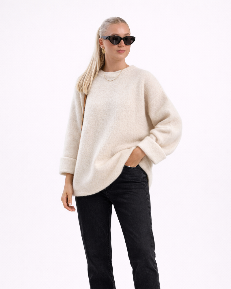 Meryl Pulover Damă Mohair – Pulover Moale Elegant Casual cu Croială Confortabilă