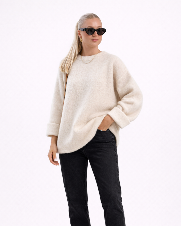 Meryl Pulover Damă Mohair – Pulover Moale Elegant Casual cu Croială Confortabilă