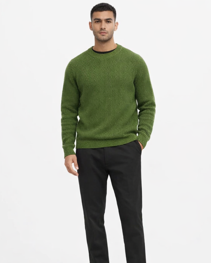 Edward Maglione Uomo Basic – Pulover din Tricot Moale Stil Casual de Toamnă