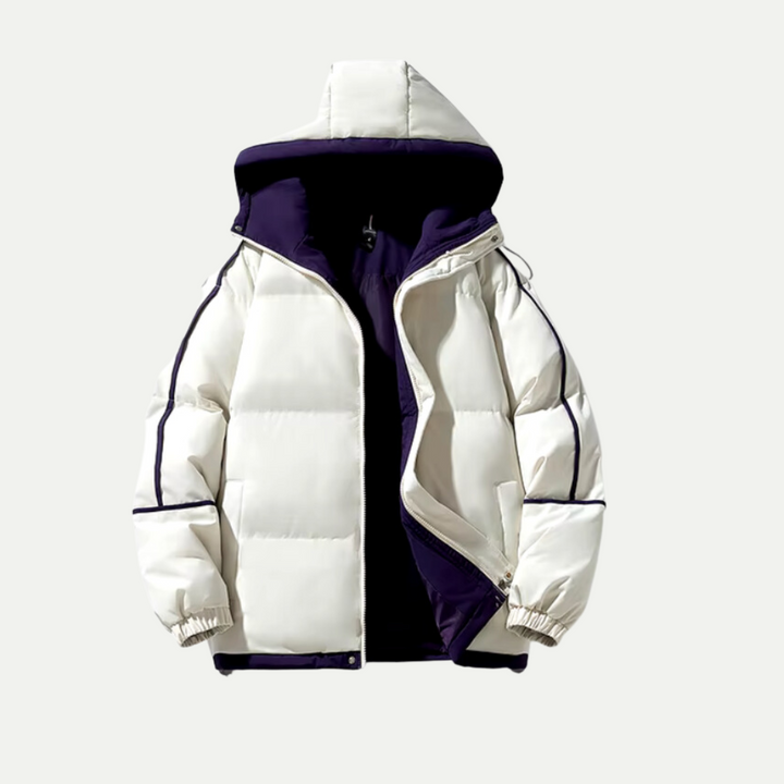 Francis Parka Uomo Imbottito con Cappuccio – Cappotto Invernale Moderno e Caldo