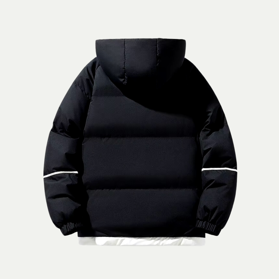 Francis Parka Uomo Imbottito con Cappuccio – Cappotto Invernale Moderno e Caldo
