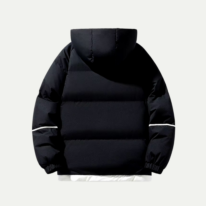 Francis Parka Uomo Imbottito con Cappuccio – Cappotto Invernale Moderno e Caldo