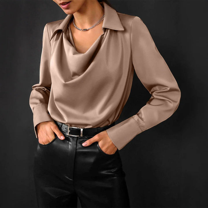 Bluza elegantă cu glugă pentru femei | Mâneci lungi