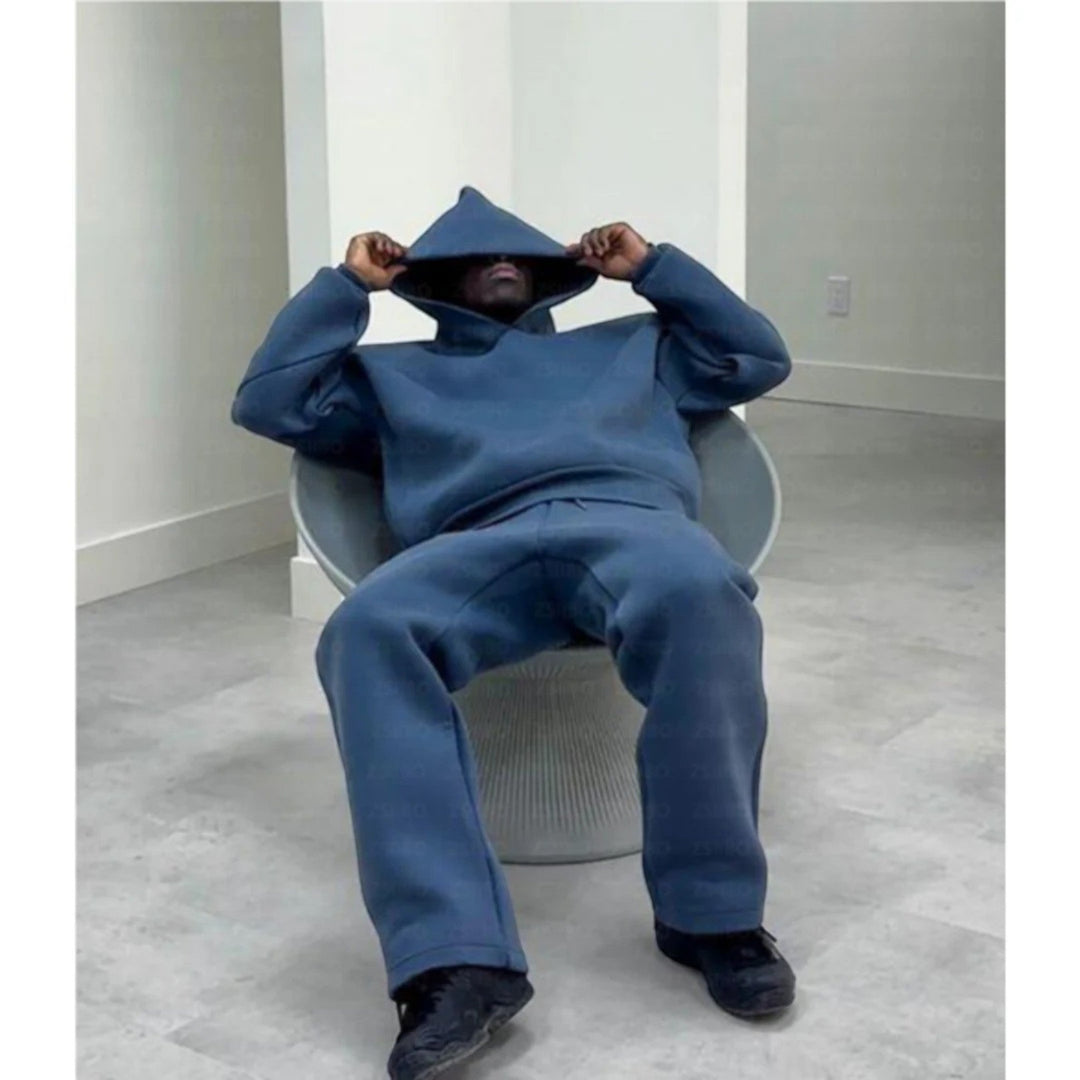 Jason | Set casual cu glugă în două piese | Oversize