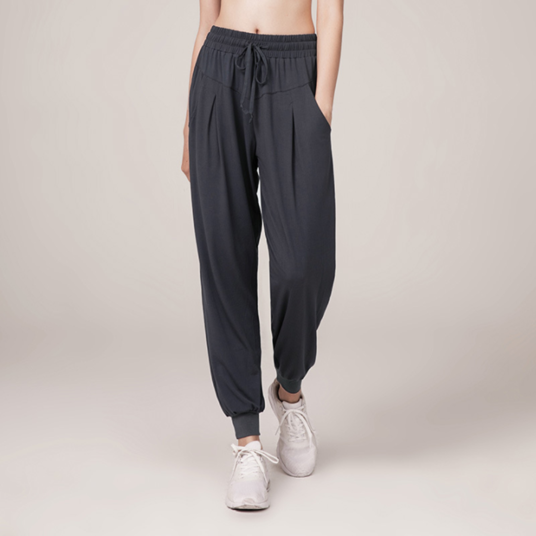 Pantaloni de trening casual pentru femei | Talie înaltă