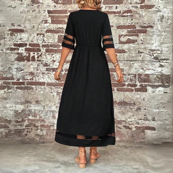 Summer Dress with Round Neck for Women | Maxi