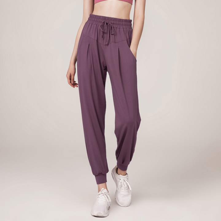 Pantaloni de trening casual pentru femei | Talie înaltă