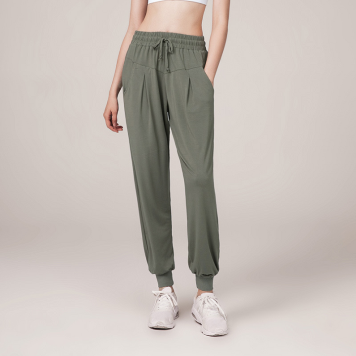 Pantaloni de trening casual pentru femei | Talie înaltă