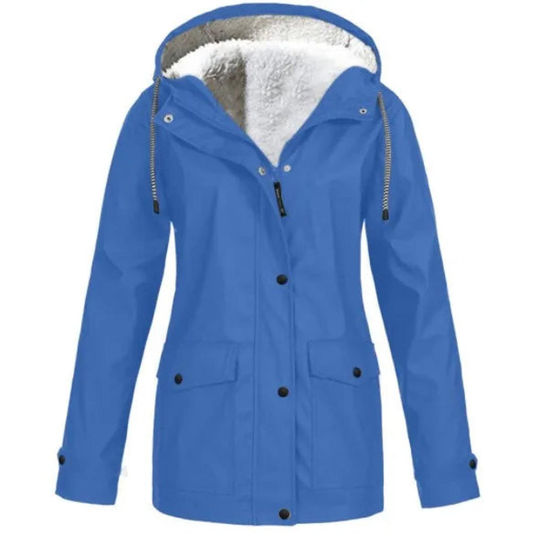 Harmony Donna Giacca Outdoor Impermeabile – Antivento con Fodera in Fleece e Cappuccio