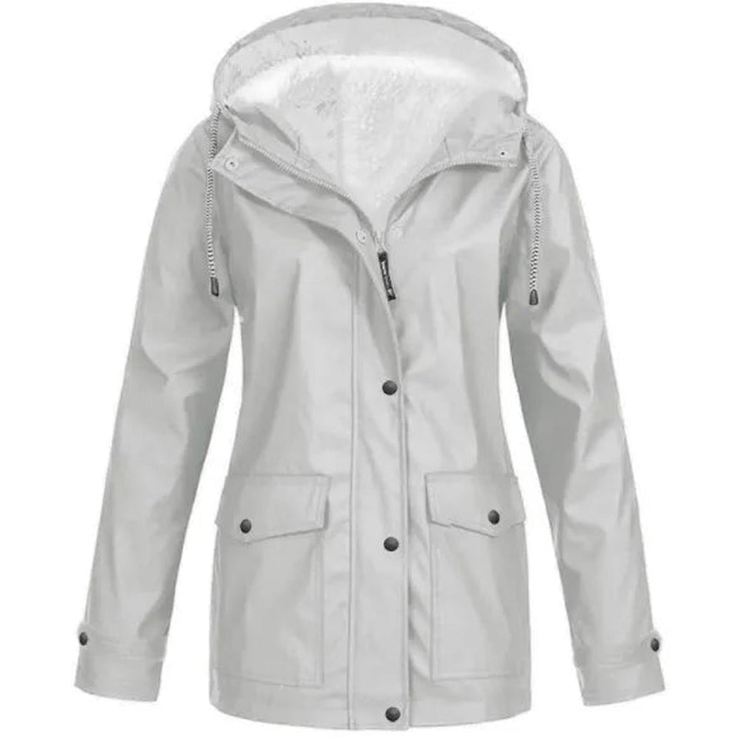 Harmony Donna Giacca Outdoor Impermeabile – Antivento con Fodera in Fleece e Cappuccio
