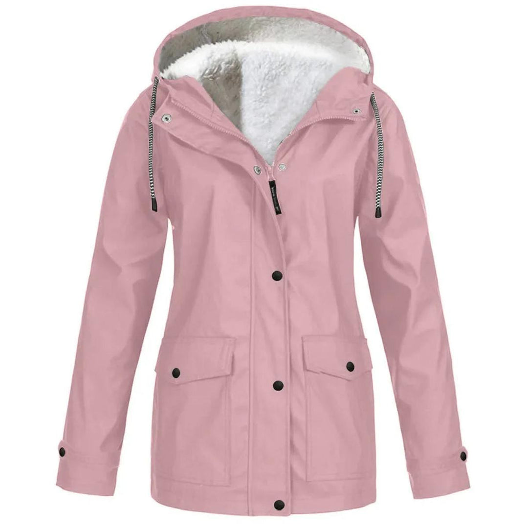 Harmony Donna Giacca Outdoor Impermeabile – Antivento con Fodera in Fleece e Cappuccio