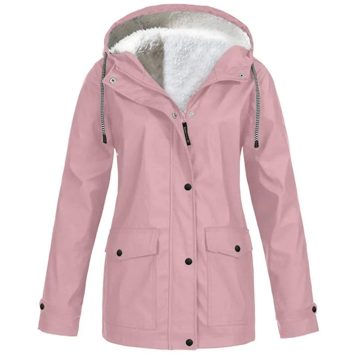 Harmony Donna Giacca Outdoor Impermeabile – Antivento con Fodera in Fleece e Cappuccio