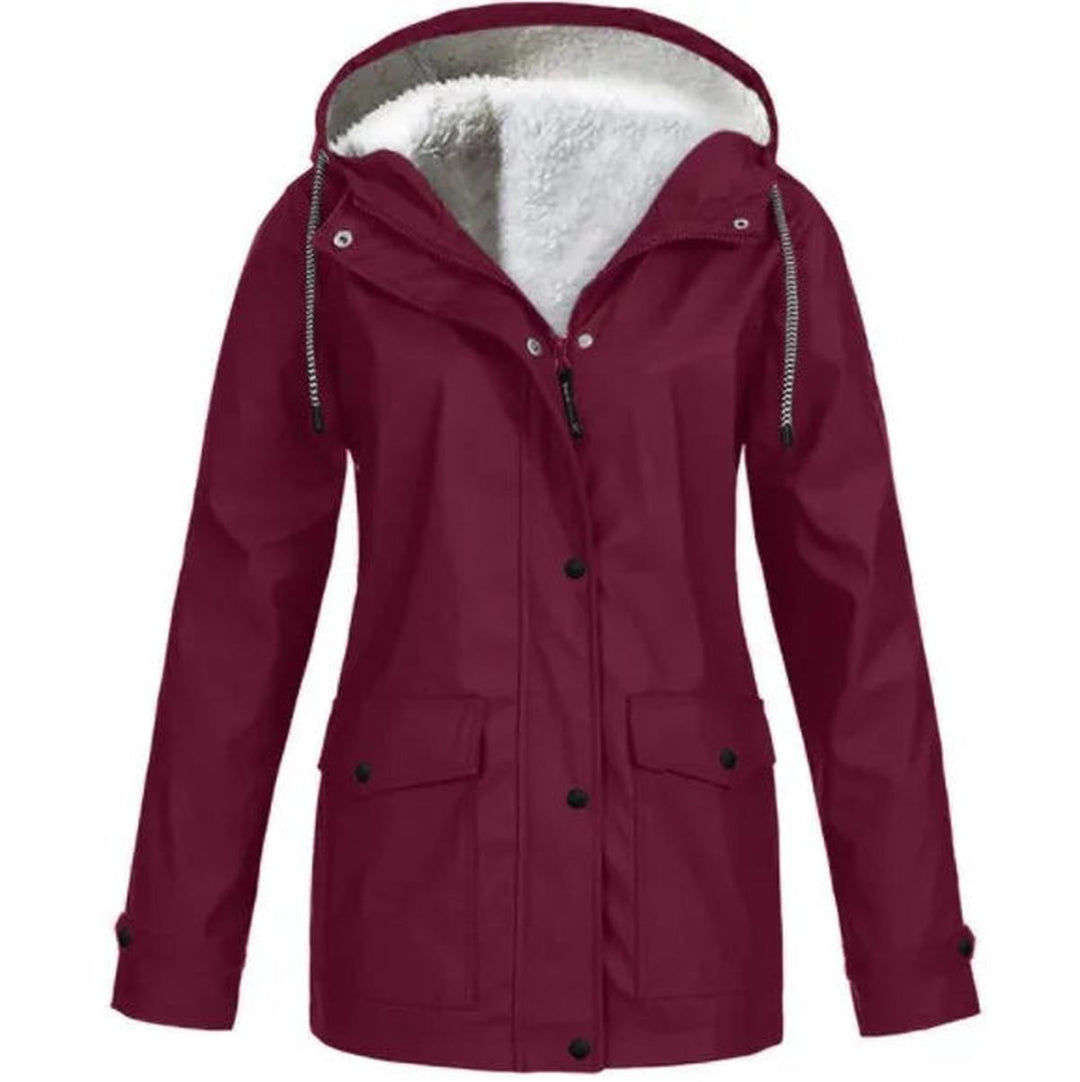 Harmony Donna Giacca Outdoor Impermeabile – Antivento con Fodera in Fleece e Cappuccio