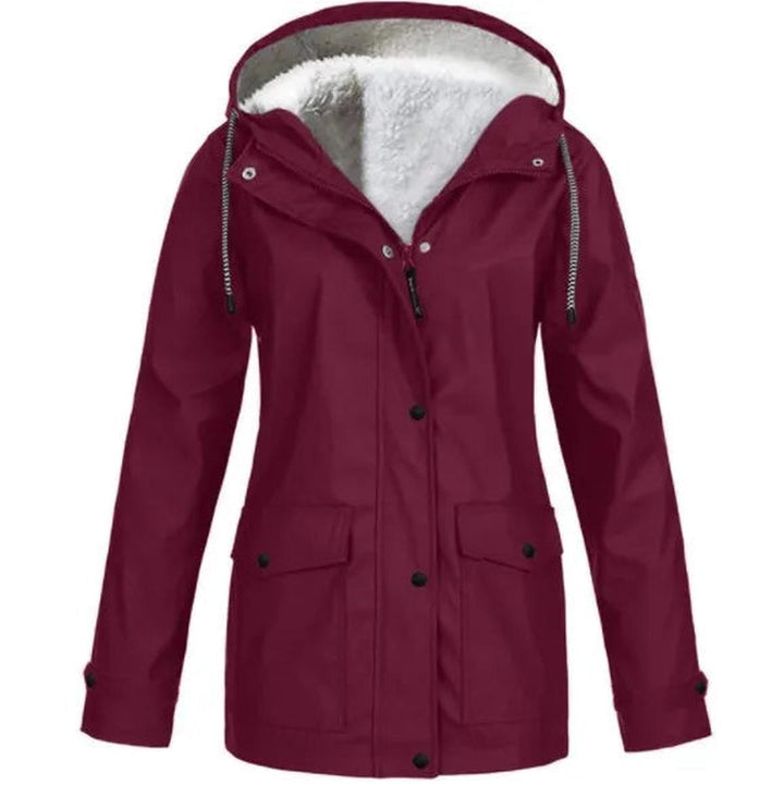 Harmony Donna Giacca Outdoor Impermeabile – Antivento con Fodera in Fleece e Cappuccio