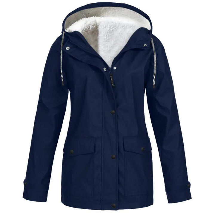 Harmony Donna Giacca Outdoor Impermeabile – Antivento con Fodera in Fleece e Cappuccio