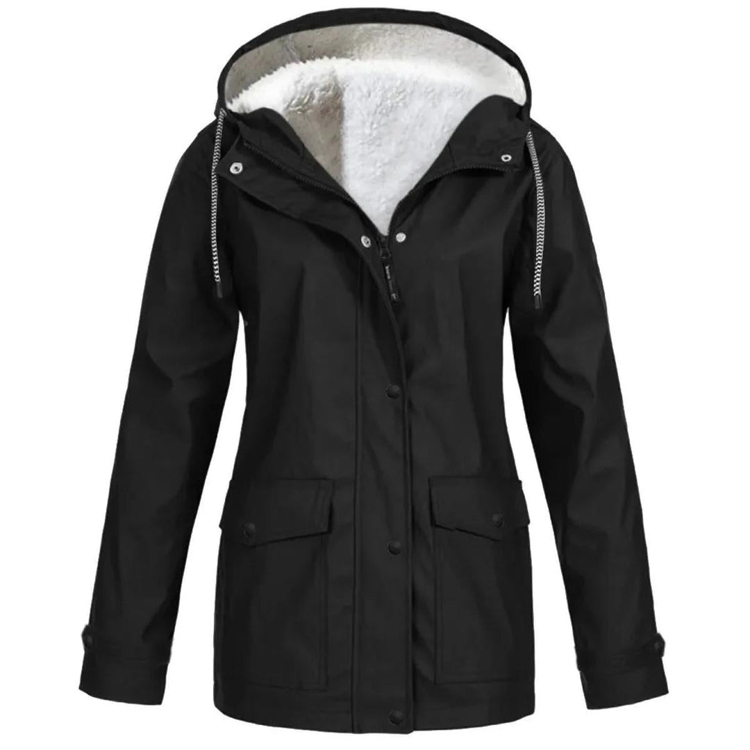 Harmony Donna Giacca Outdoor Impermeabile – Antivento con Fodera in Fleece e Cappuccio