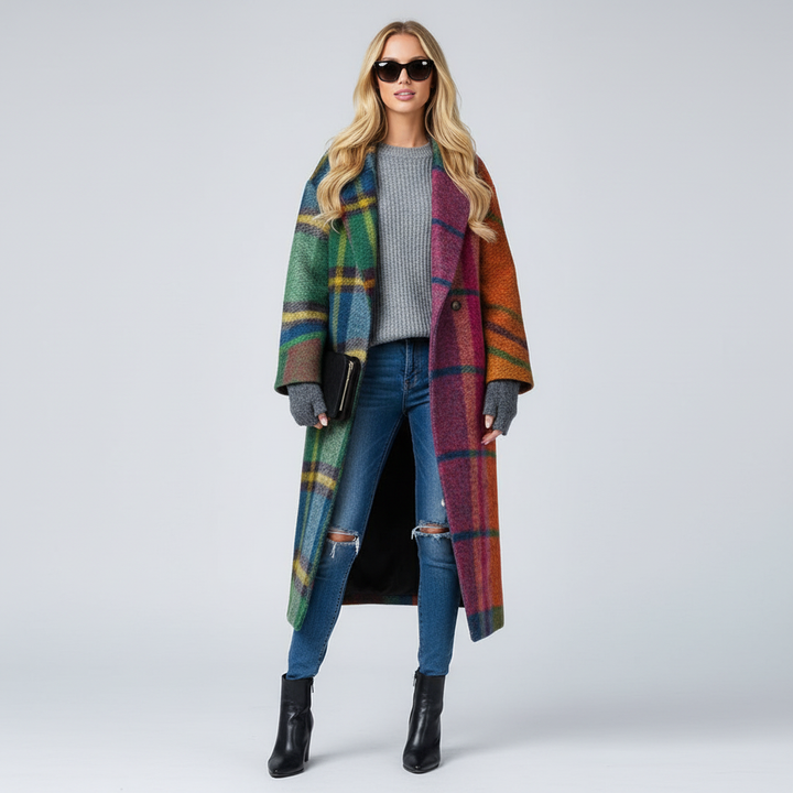 Vangie Manteau d'Hiver Femme Long – Manteau Élégant Chaud avec Coupe Confortable