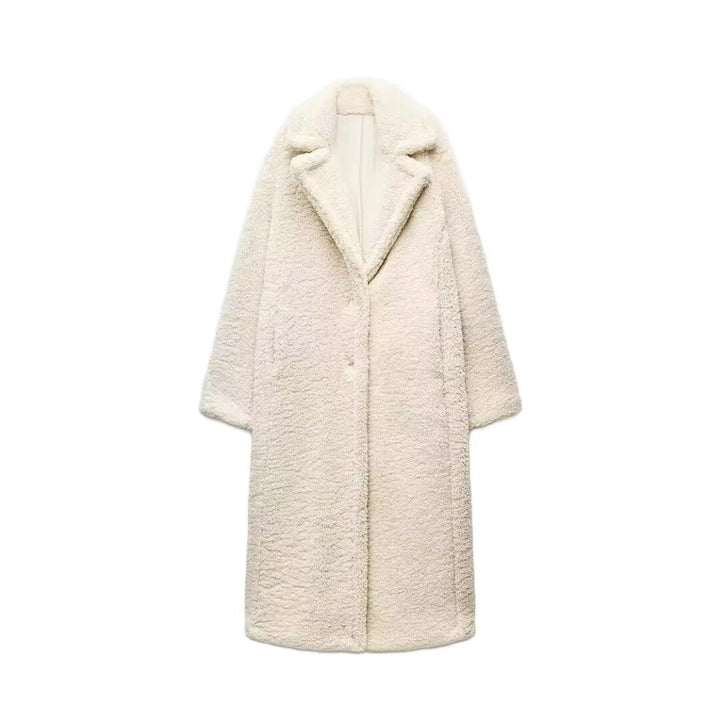 Isabel Cappotto Teddy Damen – Lange Fleecejacke mit elegantem und weichem Design