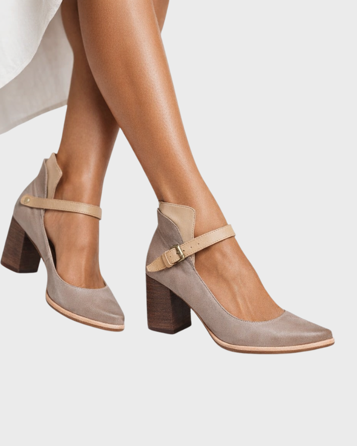 Audrey Sandali Donna – Elegantní podpatky, nastavitelné pásky a stabilní pohodlí