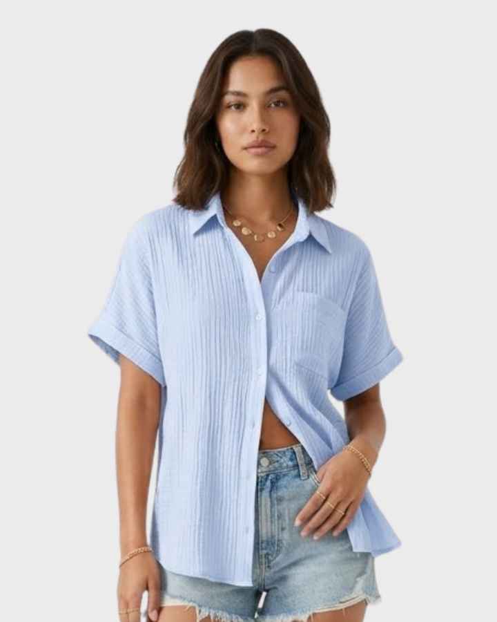 Jasmine Polo Donna Elegante – Maglia a Maniche Corte con Colletto Classico e Tasca