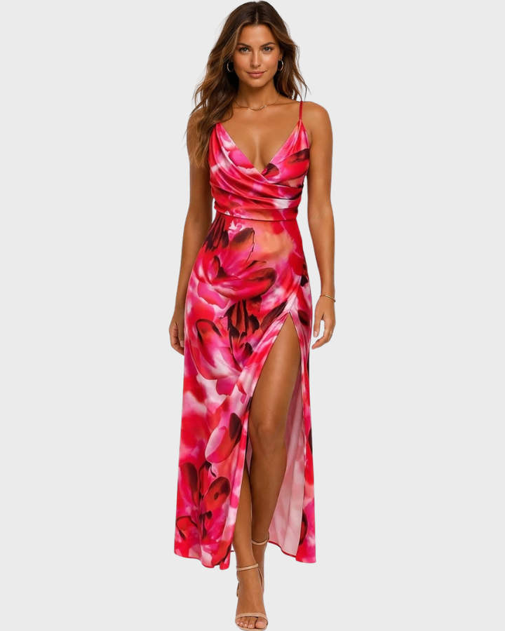 Aubrie Vestito Sera Donna – Elegante, Spacco Raffinato & Silhouette Flattering