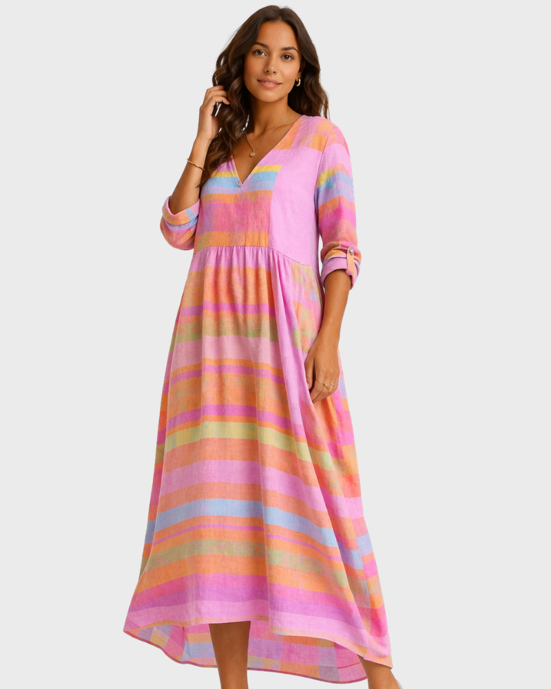 Fely Vestito Donna – Taglio Morbido, Tessuto Traspirante & Tasche Pratiche