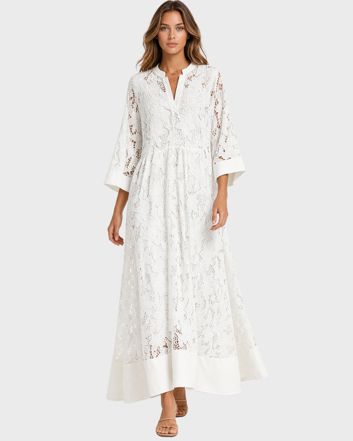 Sabrina Vestito Donna – Cotone 100%, Taglio Oversize & Stampa Elegante Moderna