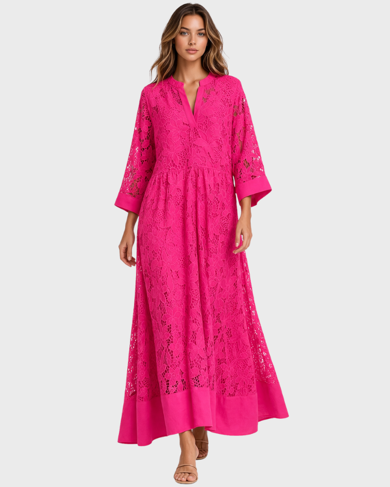 Sabrina Vestito Donna – Cotone 100%, Taglio Oversize & Stampa Elegante Moderna