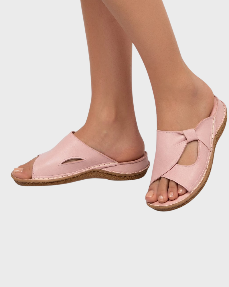 Margaret Sandale Damă din Piele – Sandale Elegante cu Talpă de Susținere și Confort
