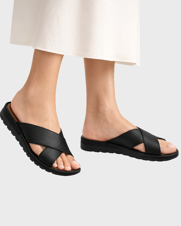 Davina Tongs Femme Élégantes – Sandales avec Semelle Douce Rembourrée Confort
