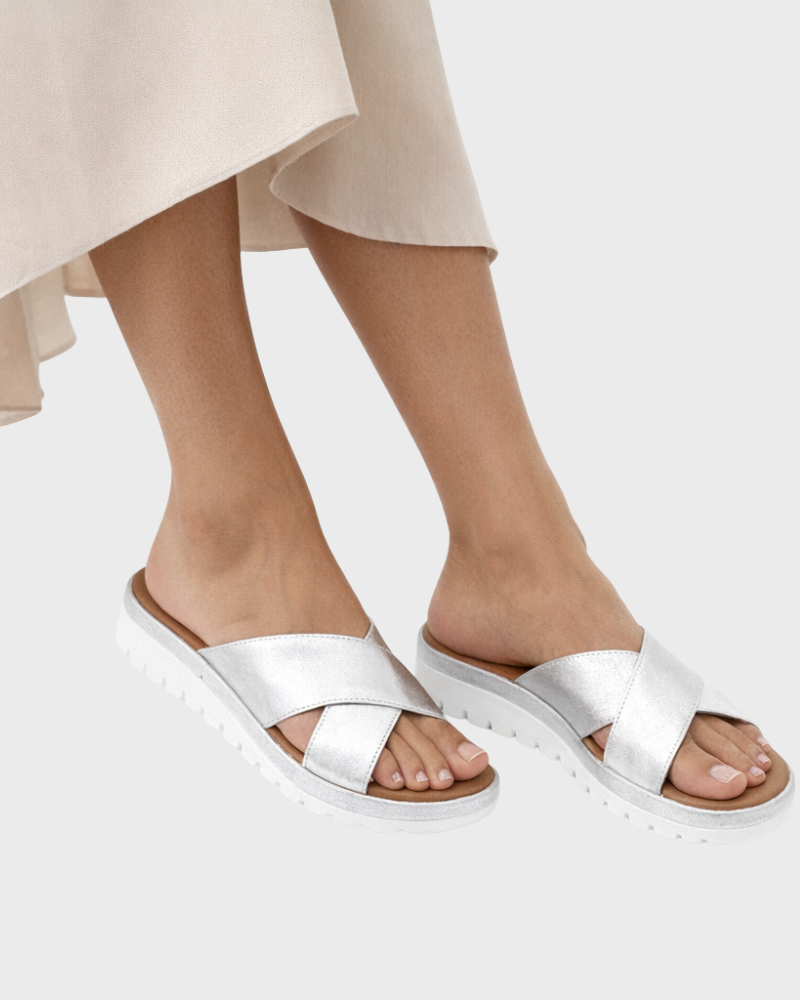 Davina Tongs Femme Élégantes – Sandales avec Semelle Douce Rembourrée Confort