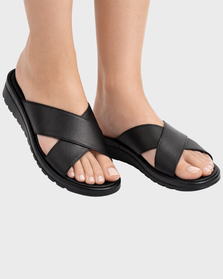 Davina Tongs Femme Élégantes – Sandales avec Semelle Douce Rembourrée Confort