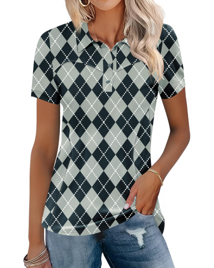 Elaya Polo Donna Sportiva – Maglia Cotone Traspirante, Maniche Corte, Golf & Casual