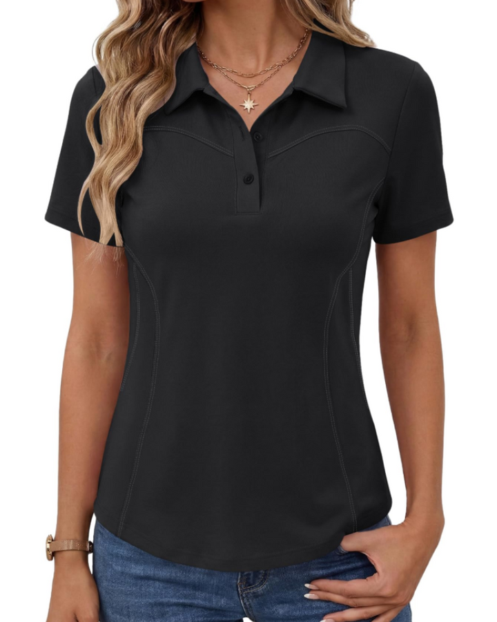 Elaya Polo Donna Sportiva – Maglia Cotone Traspirante, Maniche Corte, Golf & Casual