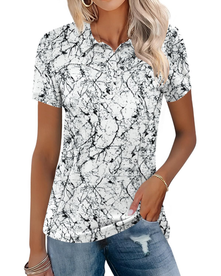 Elaya Polo Donna Sportiva – Maglia Cotone Traspirante, Maniche Corte, Golf & Casual