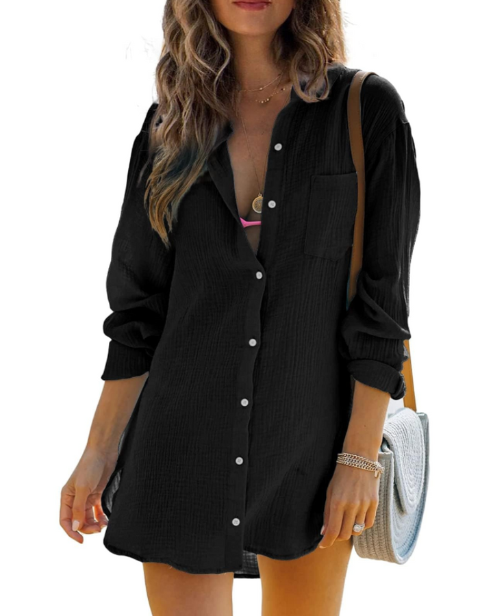 Calira Top Donna – Canotta Scollo Quadrato, Plissettata & Loose Fit Fluida