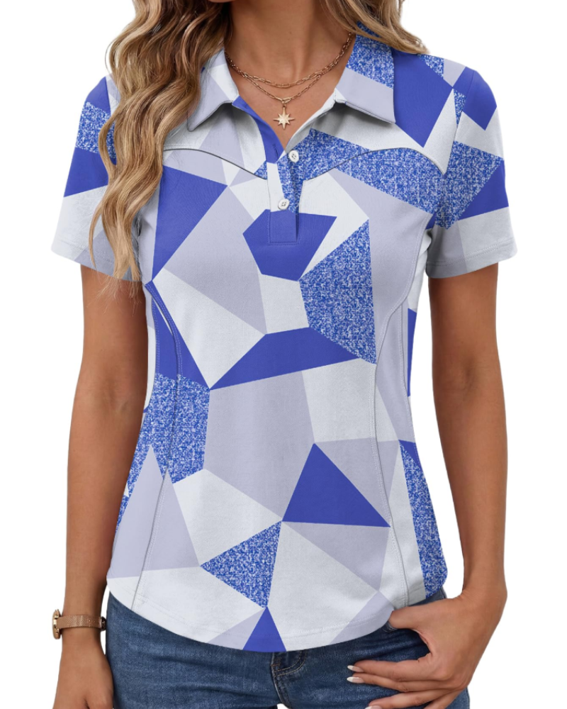 Elaya Polo Donna Sportiva – Maglia Cotone Traspirante, Maniche Corte, Golf & Casual