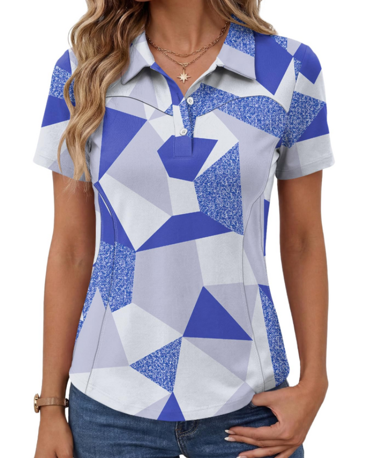 Elaya Polo Donna Sportiva – Maglia Cotone Traspirante, Maniche Corte, Golf & Casual