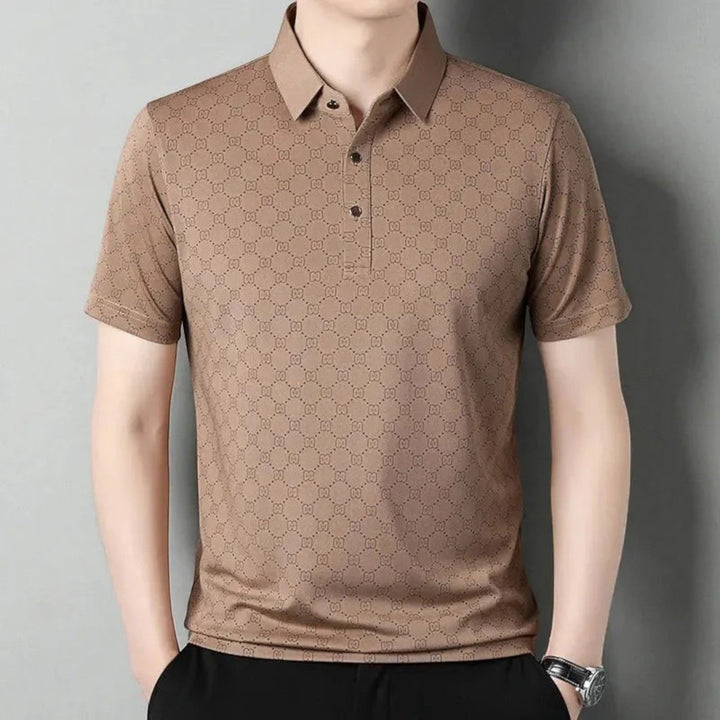 Tricou Polo cu Imprimeu Monogramă pentru Bărbați | Vară