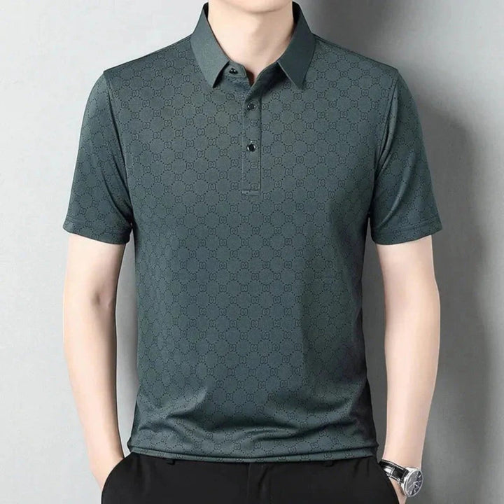 Tricou Polo cu Imprimeu Monogramă pentru Bărbați | Vară