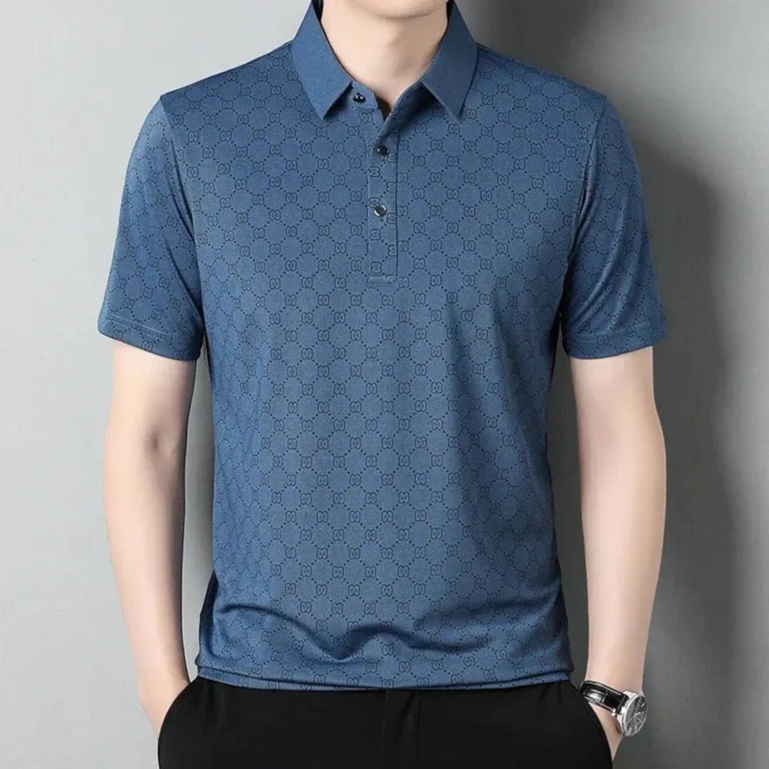 Tricou Polo cu Imprimeu Monogramă pentru Bărbați | Vară