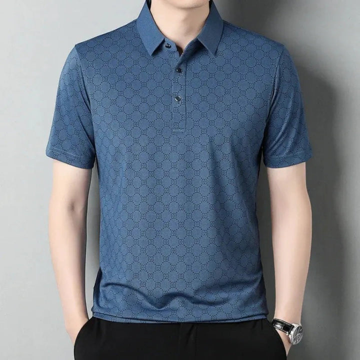 Tricou Polo cu Imprimeu Monogramă pentru Bărbați | Vară