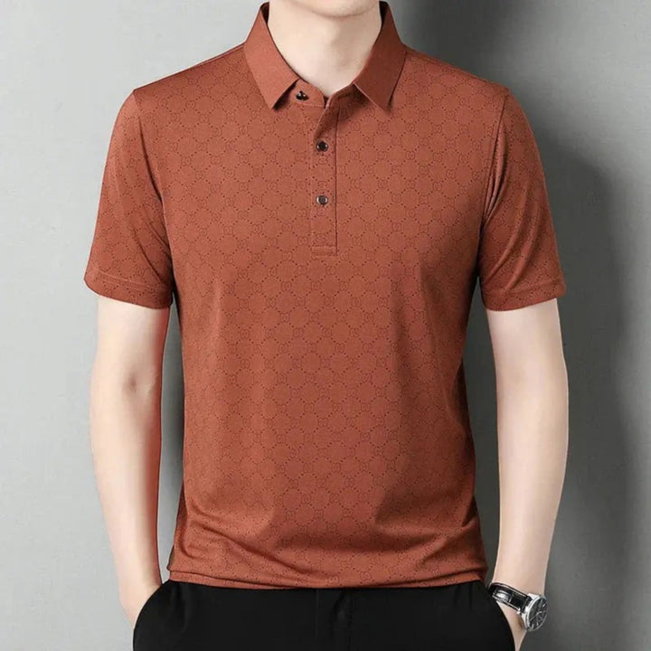 Tricou Polo cu Imprimeu Monogramă pentru Bărbați | Vară