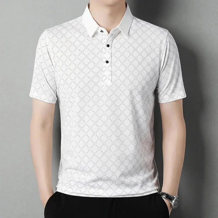 Tricou Polo cu Imprimeu Monogramă pentru Bărbați | Vară