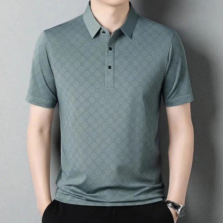 Tricou Polo cu Imprimeu Monogramă pentru Bărbați | Vară